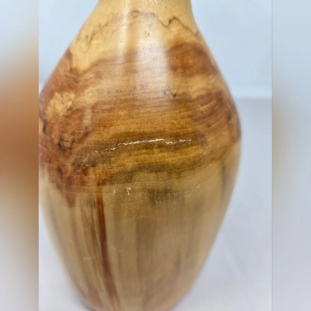 Canyon Country Wood Products Wooden Vase 7 Inches Tall 2.5 Inches Base Width